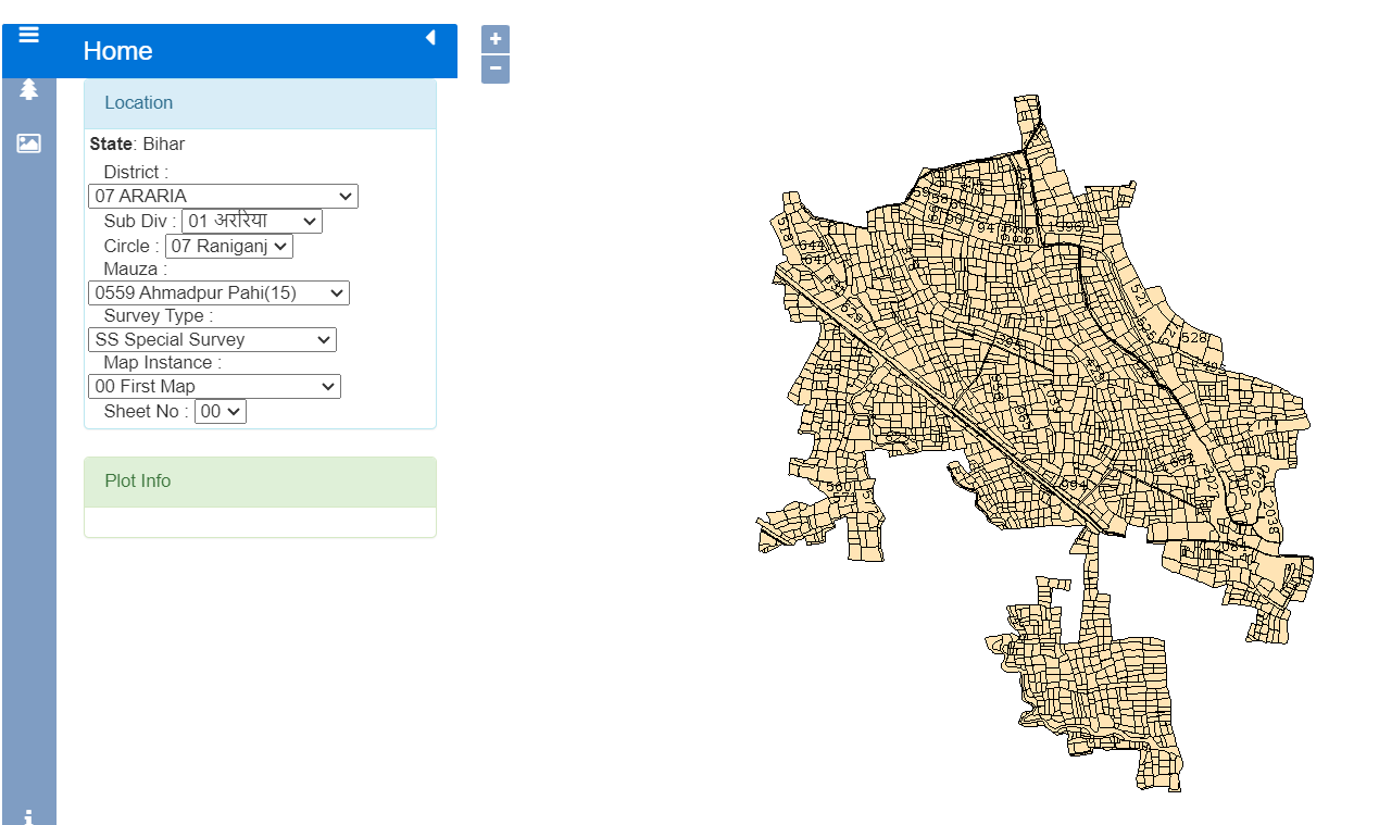 Bhu Naksha Bihar Disctrict Wise
